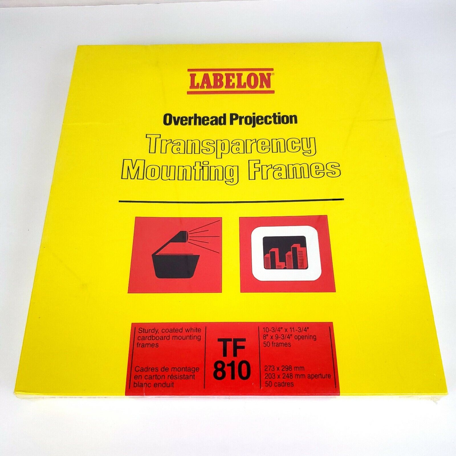 Labelon Overhead Projection Transparency Mounting Frames Tf 810 (50 Total) New