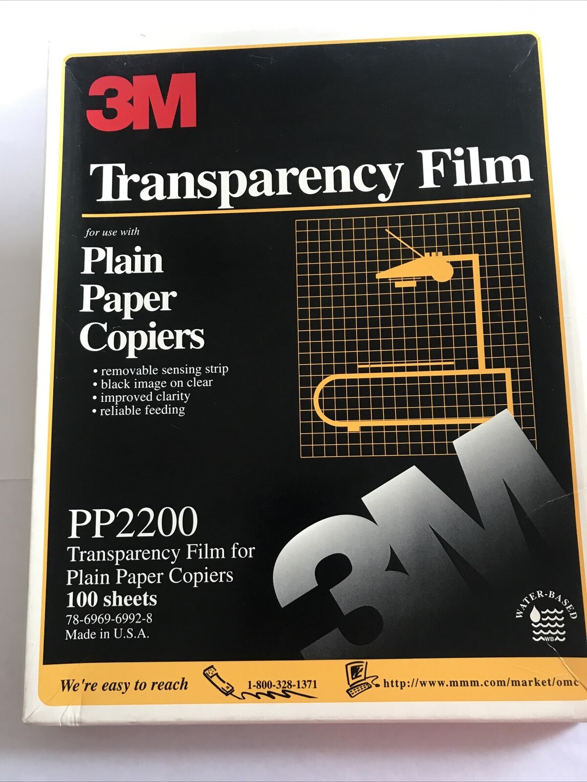 3m Transparency Film For Copiers  8 1/2 X 11 Pp2200